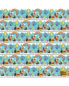 Noah's Story: Novelty Stripe Border -- Henry Glass Fabrics 9458-11