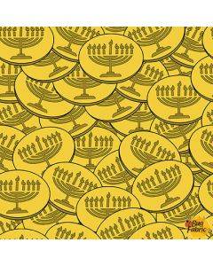 Festival of Lights: Gold Gelt - Henry Glass Fabrics 9573-44