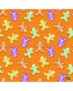 Glow Ghosts: Skeleton Bones Orange (Glow in the Dark) -- Henry Glass 9602g-33