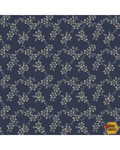 Down on the Farm: Calico Navy -- Henry Glass Fabrics 9660-77 - 2 yards 34" remaining