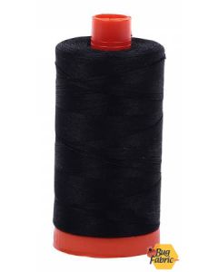 Mako Cotton Thread Solid 50wt 1422yds Black -- Aurifil A1050-2692