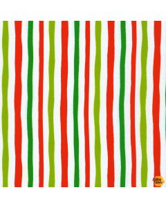 Dr. Seuss How the Grinch Stole Christmas: Holiday Stripe - Robert Kaufman ade-20999-223 holiday - 1 yard with flaw