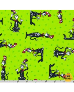 Halloween Growls, Yowls, and Howls: Dr. Seuss Cat in the Hat Spooky Green - Robert Kaufman ADED-21645-282 