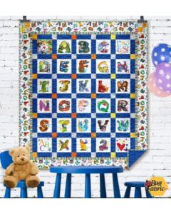 Amazing Alphabet: Upper Case Quilt Kit - Clothworks amazingupper