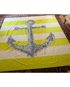 Floral Reef by Tula Pink: Anchors Aweigh Quilt Kit Marine - FreeSpirit Fabrics AnchorsAweigh