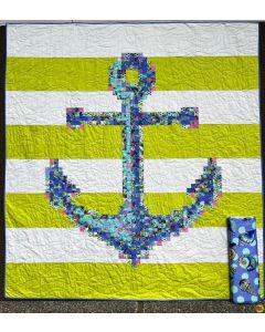 Floral Reef by Tula Pink: Anchors Aweigh Quilt Kit Marine - FreeSpirit Fabrics AnchorsAweigh