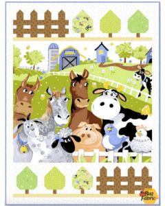 Barnyard Blues: Open Gate Quilt Kit  -- Susy Bee Fabrics barnyardopengate 