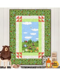 Barron Goes Camping: Fernanda Quilt Kit - Clothworks barronfernanda - presale June