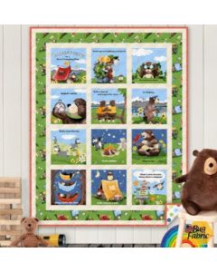 Barron Goes Camping: Storybook Quilt Kit - Clothworks barronstorybook - presale June
