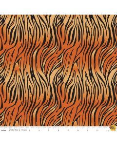 On Safari: Bengal Tiger Orange Animal Skin -- Riley Blake c10456 orange