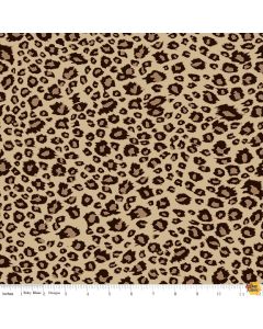 On Safari: Leopard Brown Animal Skin -- Riley Blake c10457 brown 