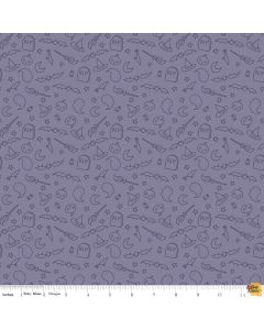 Spooky Hollow Icons Purple - Riley Blake Designs c10574-purple