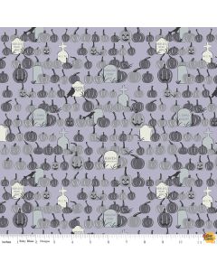 Spooky Hollow: Pumpkin Field Dusk - Riley Blake Designs c10575-dusk