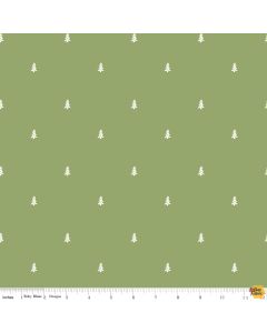 Love You S'more: Trees Green -- Riley Blake Designs c12146-green - 2 yards 12" remaining