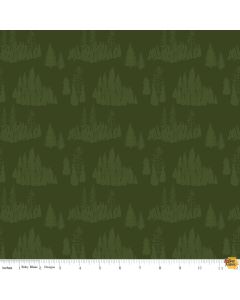 Big Game: Green Big Game Trees -- Riley Blake Designs 12971 green