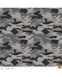 Big Game: Gray Big Game Camo -- Riley Blake Designs 12972 gray