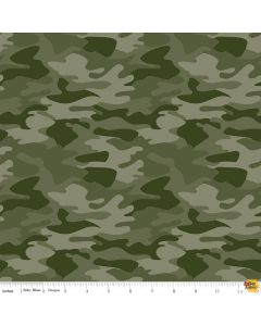 Big Game: Green Big Game Camo -- Riley Blake Designs 12972 green