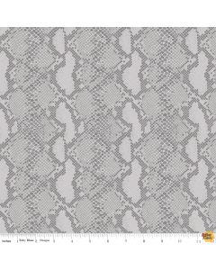 Animal Kingdom: Snake Skin Gray  -- Riley Blake c694 gray