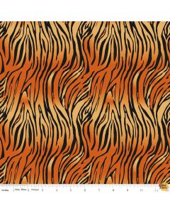 Animal Kingdom: Bengal Orange Animal Skin -- Riley Blake c698 orange