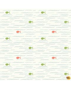 Ready Set Splash: Fish Cream -- Riley Blake c9891 cream