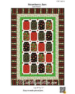 Pattern: Strawberry Jars Quilt Pattern -- CastillejaCotton -- cjc-5635-1