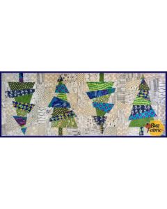 Pattern: Crazy Christmas Trees Table Runner Pattern -- Cut Loose Press clpkal009
