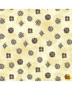 Kenya: Tribal Dot Cream - Michael Miller Fabrics cx9992-crem-d