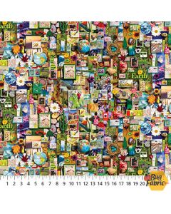 Color Collage: Green/Yellow Multi -- Northcott Fabrics dp25233-75 