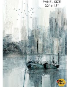 City Harbor: City Panel (32" panel) - Northcott Fabrics dp27575-42