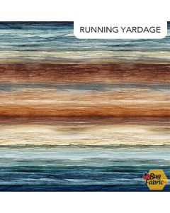 Fox Den: Stripe Blue Multi - Northcott Fabrics dp28331-44