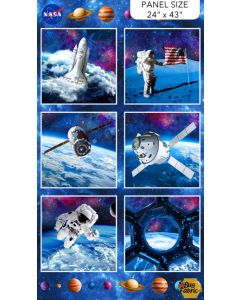 Space Odyssey: Block Panel (2/3 yard) - Northcott Fabrics dp28432-48