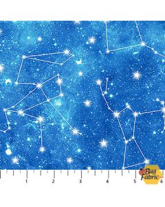 Space Odyssey: Constellations Blue - Northcott Fabrics dp28437-44