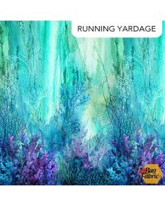 Coral Reef: Ombre Turquoise Multi - Northcott Fabric dp28876-66 
