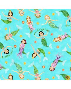 Little Mermaids: Swimming Mermaids -- Elizabeth's Studio 17003 blue