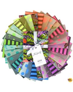 Everglow by Tula Pink: Everglow & Neon True Colors Fat Quarter Bundle (32 FQ's)  -- FreeSpirit Fabrics fb4fqtp.everglow 