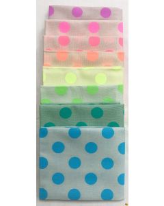Neon True Colors: Full Collection Neon Pom Pom (8 FQ's)  -- FreeSpirit Fabrics - neonpomFQ 