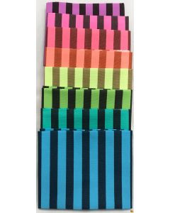 Neon True Colors: Full Collection Neon Tent Stripes (8 FQ's)  -- FreeSpirit Fabrics - neontentFQ  