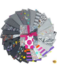 Graywork by Tula Pink: Fat Quarter Bundle (24 FQ's) -- FreeSpirit Fabrics FB4FQTP.graywork