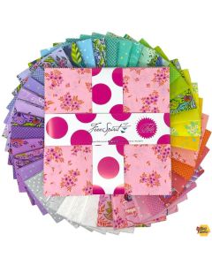 True Colors 2025 by Tula Pink: 10" Charm Pack (42 10" squares) - FreeSpirit Fabrics fb610tp.fullmoon 