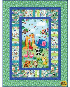 Zoo Crew: Fences Quilt Kit - Blank Quilting zoocrewfences - 1 remaining