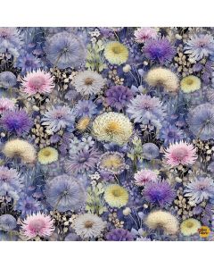 Mystic Meadow: Packed Wild Flowers - Timeless Treasures fleur-cd4213 multi