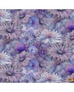 Mystic Meadow: Packed Daisies - Timeless Treasures fleur-cd4214 thistle
