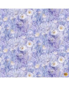 Mystic Meadow: Mystic Dandelions Floral - Timeless Treasures fleur-cd4216 lilac