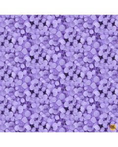 Mystic Meadow: Packed Leaves Lavender - Timeless Treasures fleur-cd4218 lavender