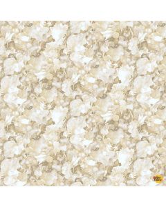 Lumiere: Packed Leaves Ecru - Timeless Treasures Fabrics fleur-cd4358 ecru - presale June/July