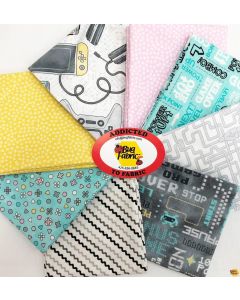 Gaming Zone: Game Fat Quarter Bundle Pastel (8 FQ's) -- Northcott Fabrics gameFQpastel - 1 remaining