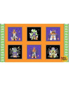 Here We Glow: Large Blocks - sold by 2/3 yard repeat (Glow in the Dark) -- Henry Glass Fabrics 9544g-93