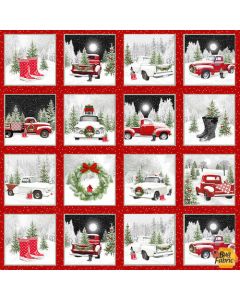 The Tradition II: 5" Truck (sold by 2/3 yard repeat) -- Henry Glass Fabrics 9730-88