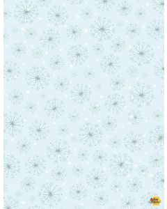 Christmas Countdown: Blue Snowflakes -- Timeless Treasures Fabrics holiday-c8984 sky