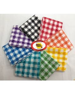 The Very Hungry Caterpillar Picnic: Gingham FQ Bundle (8 FQ's) - Andover Fabrics ginghamFQ